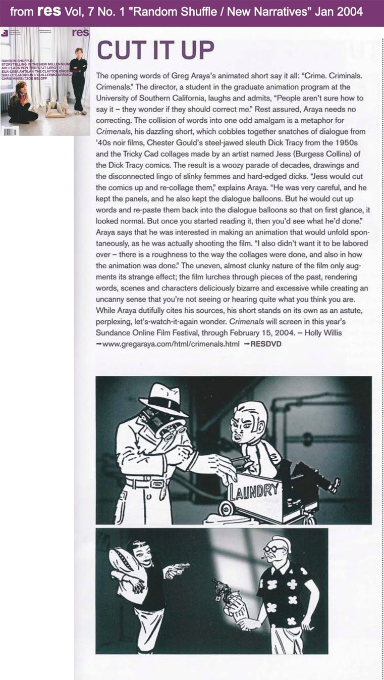 RES Magazine article about Crimenals