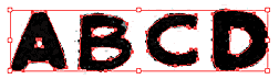 bespoke Chester Gould typeface